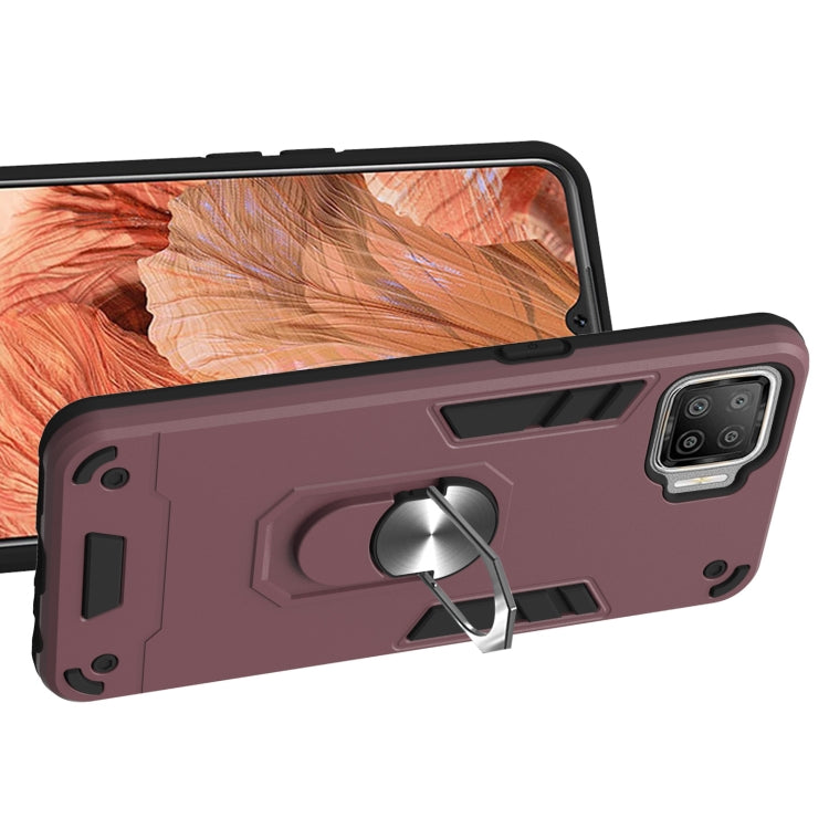 For OPPO F17 / A73 2020 Armour Series PC + TPU Protective Case with Ring Holder