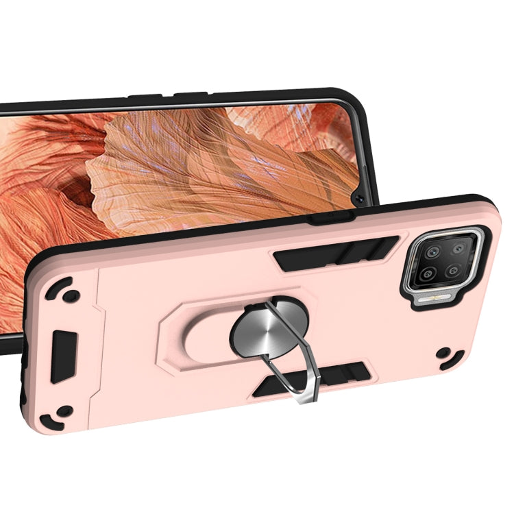For OPPO F17 / A73 2020 Armour Series PC + TPU Protective Case with Ring Holder