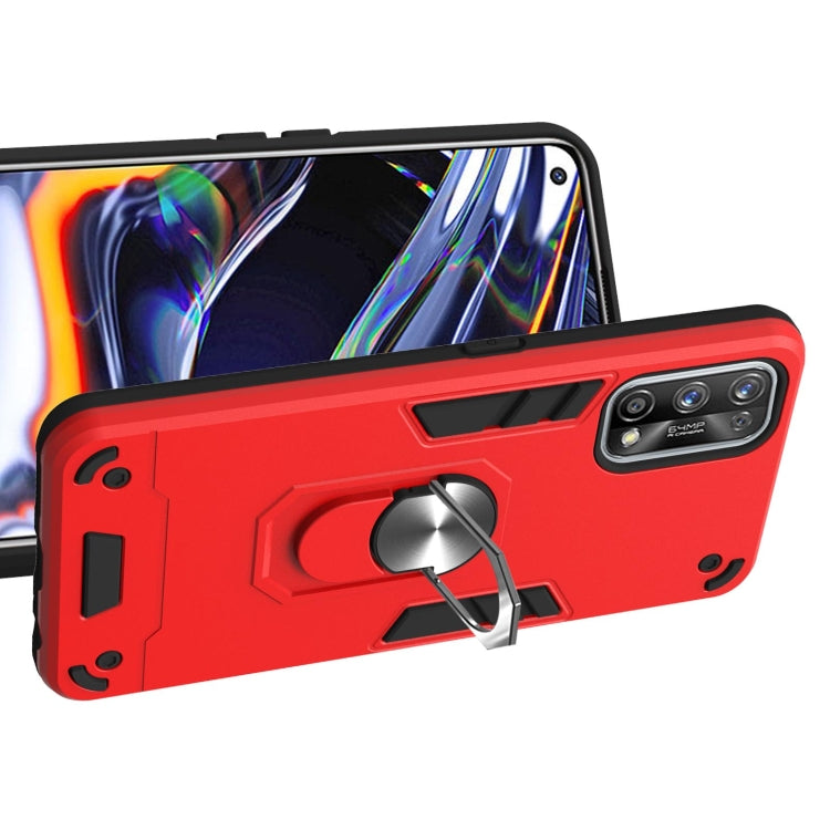 For OPPO Realme 7 Pro Armour Series PC + TPU Protective Case with Ring Holder