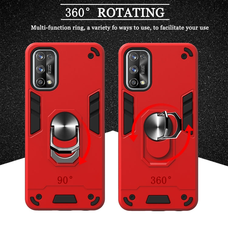 For OPPO Realme 7 Pro Armour Series PC + TPU Protective Case with Ring Holder