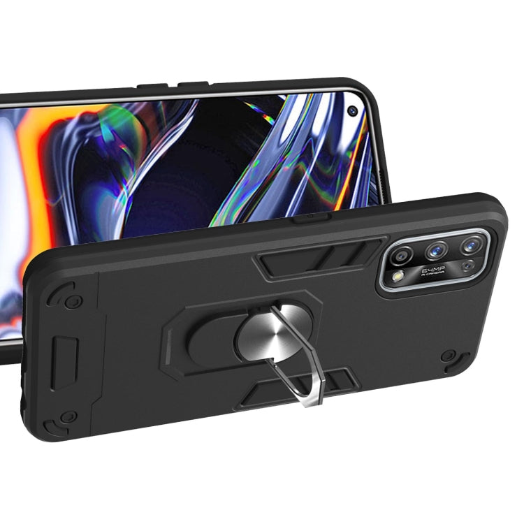 For OPPO Realme 7 Pro Armour Series PC + TPU Protective Case with Ring Holder