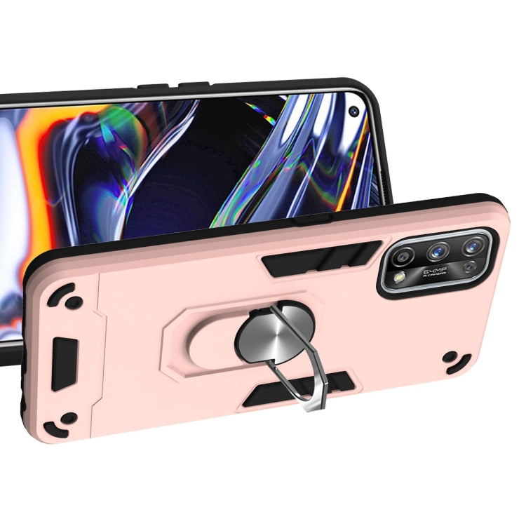 For OPPO Realme 7 Pro Armour Series PC + TPU Protective Case with Ring Holder