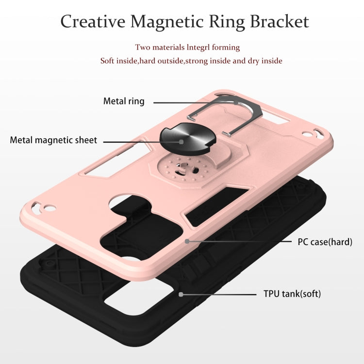 For OPPO Realme 7i / C17 Armour Series PC + TPU Protective Case with Ring Holder