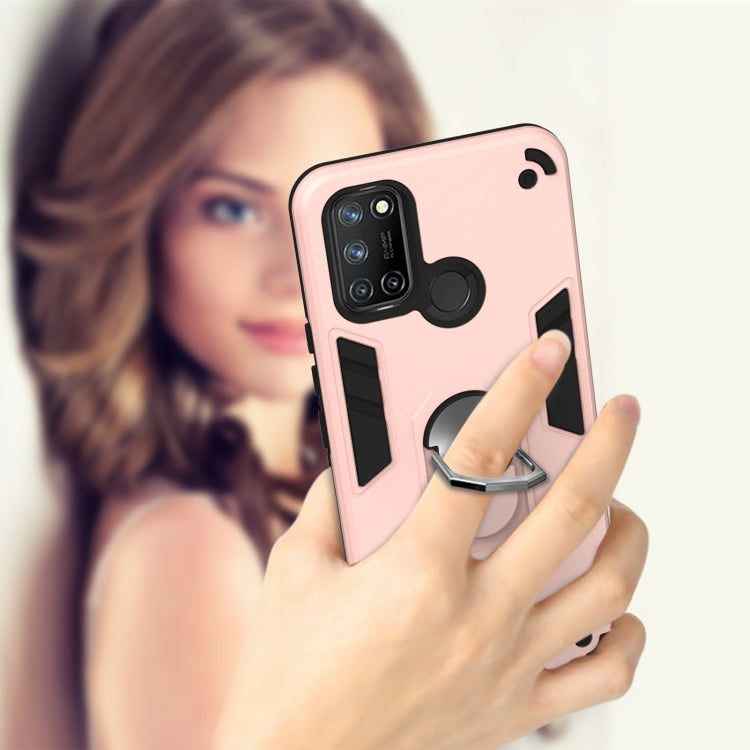 For OPPO Realme 7i / C17 Armour Series PC + TPU Protective Case with Ring Holder