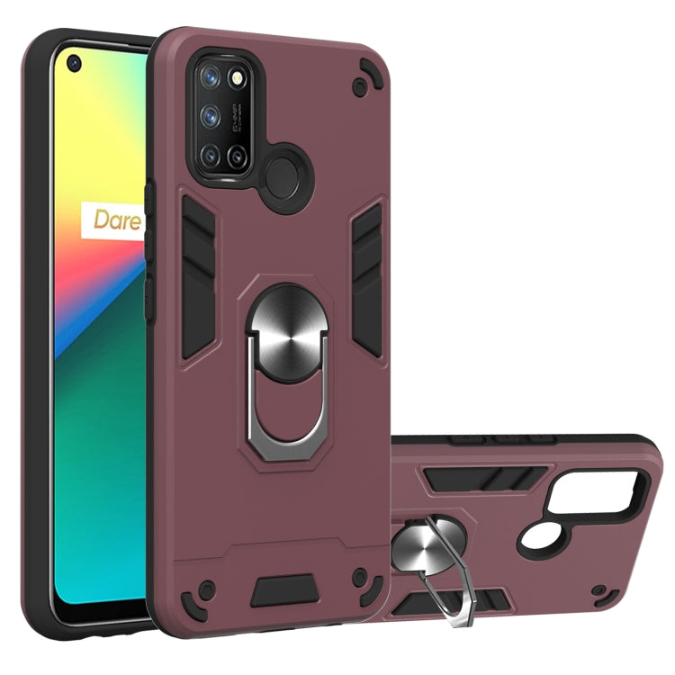 For OPPO Realme 7i / C17 Armour Series PC + TPU Protective Case with Ring Holder