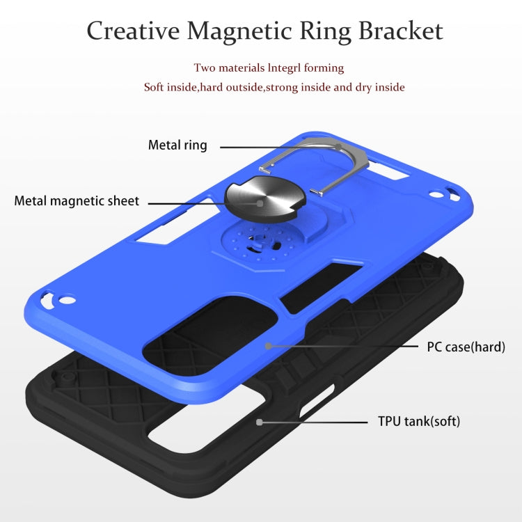 For OPPO Realme 7 / Narzo 20 Pro Armour Series PC + TPU Protective Case with Ring Holder