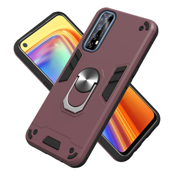 For OPPO Realme 7 / Narzo 20 Pro Armour Series PC + TPU Protective Case with Ring Holder