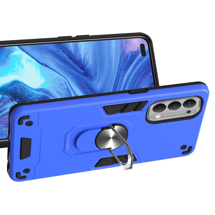 For OPPO Reno4 4G Armour Series PC + TPU Protective Case with Ring Holder