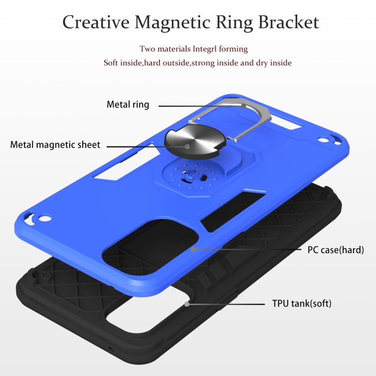 For OPPO Reno4 4G Armour Series PC + TPU Protective Case with Ring Holder