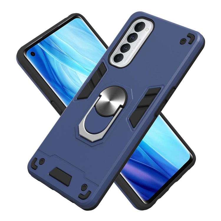For OPPO Reno4 Pro Armour Series PC + TPU Protective Case with Ring Holder