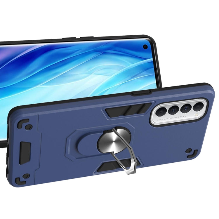 For OPPO Reno4 Pro Armour Series PC + TPU Protective Case with Ring Holder