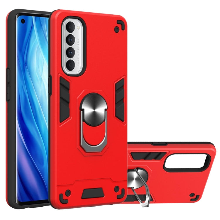 For OPPO Reno4 Pro Armour Series PC + TPU Protective Case with Ring Holder