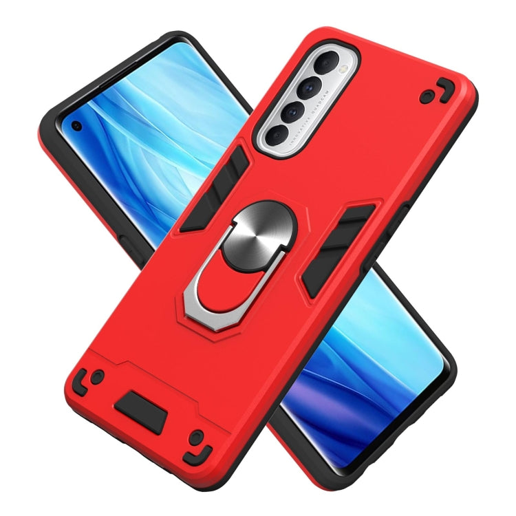 For OPPO Reno4 Pro Armour Series PC + TPU Protective Case with Ring Holder