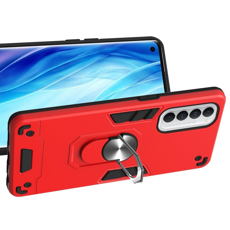 For OPPO Reno4 Pro Armour Series PC + TPU Protective Case with Ring Holder