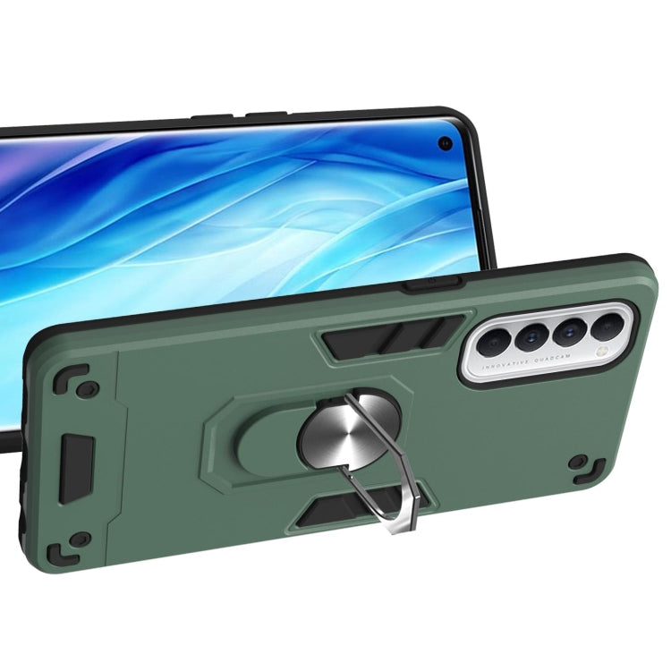 For OPPO Reno4 Pro Armour Series PC + TPU Protective Case with Ring Holder