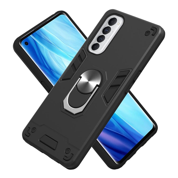 For OPPO Reno4 Pro Armour Series PC + TPU Protective Case with Ring Holder