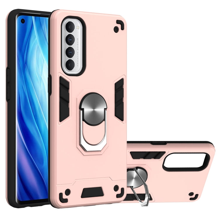 For OPPO Reno4 Pro Armour Series PC + TPU Protective Case with Ring Holder