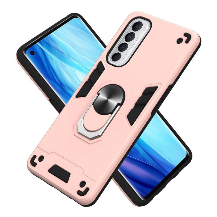 For OPPO Reno4 Pro Armour Series PC + TPU Protective Case with Ring Holder