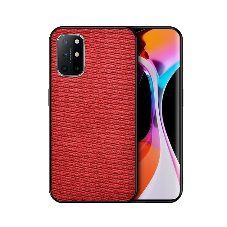 For OnePlus 8T Shockproof Splicing PU + Cloth Protective Case