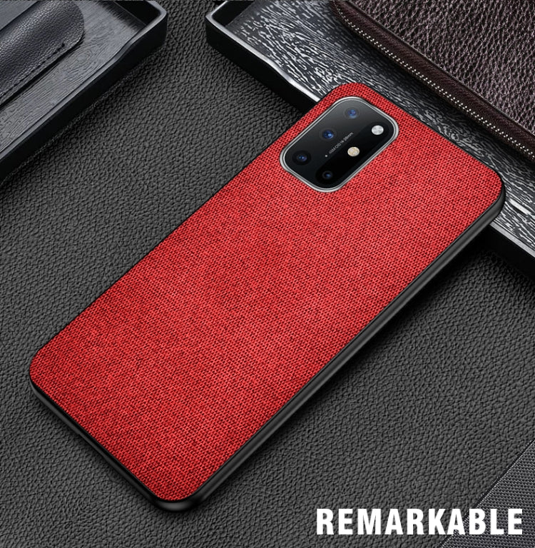 For OnePlus 8T Shockproof Splicing PU + Cloth Protective Case