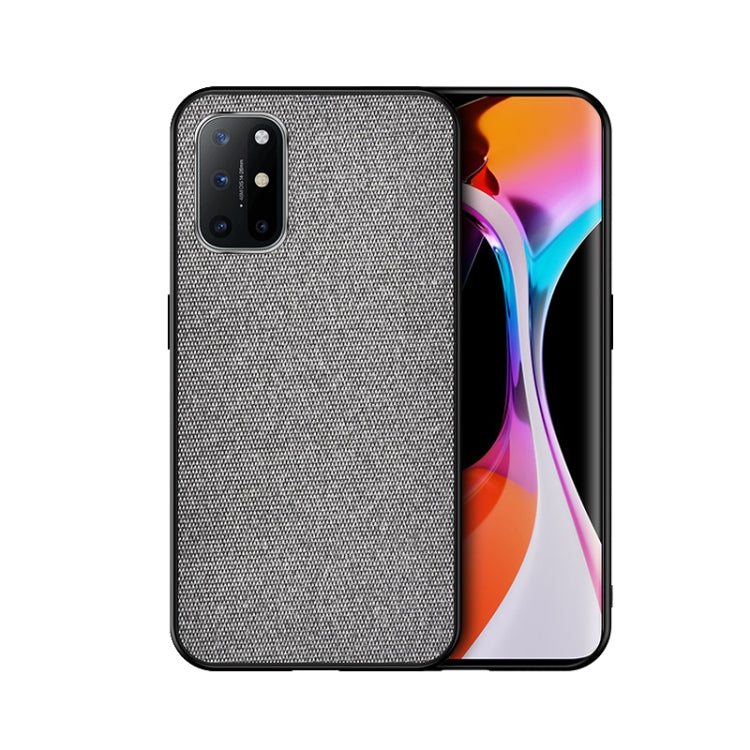 For OnePlus 8T Shockproof Splicing PU + Cloth Protective Case