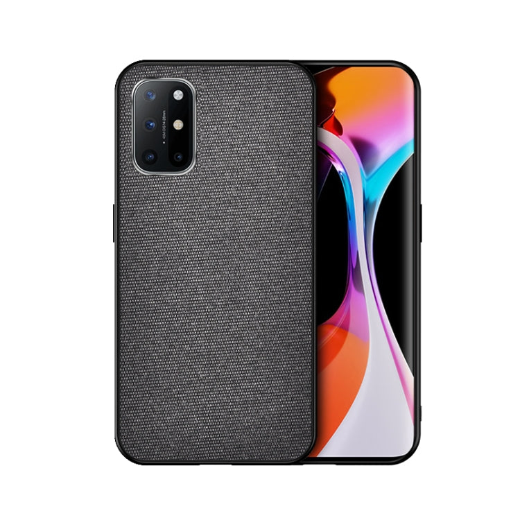 For OnePlus 8T Shockproof Splicing PU + Cloth Protective Case
