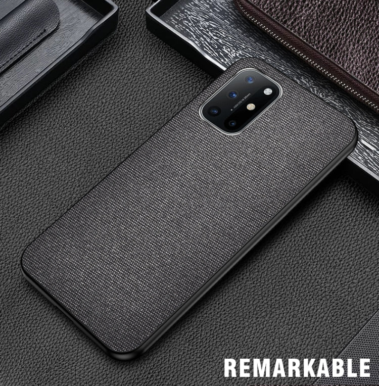 For OnePlus 8T Shockproof Splicing PU + Cloth Protective Case