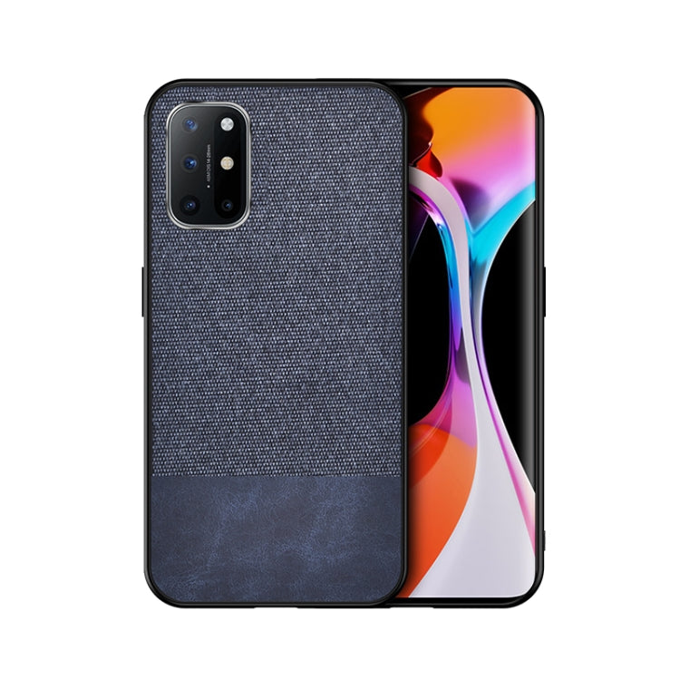 For OnePlus 8T Shockproof Splicing PU + Cloth Protective Case