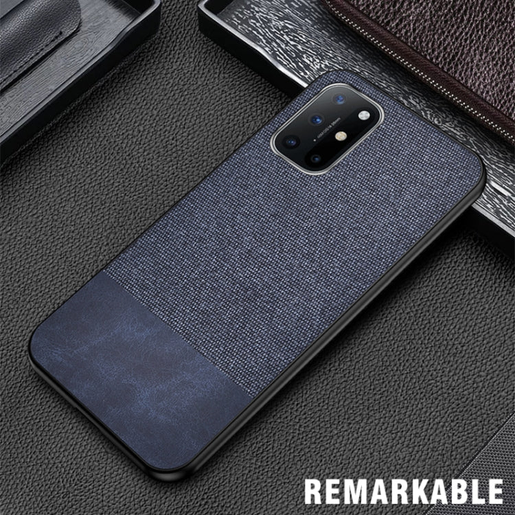 For OnePlus 8T Shockproof Splicing PU + Cloth Protective Case