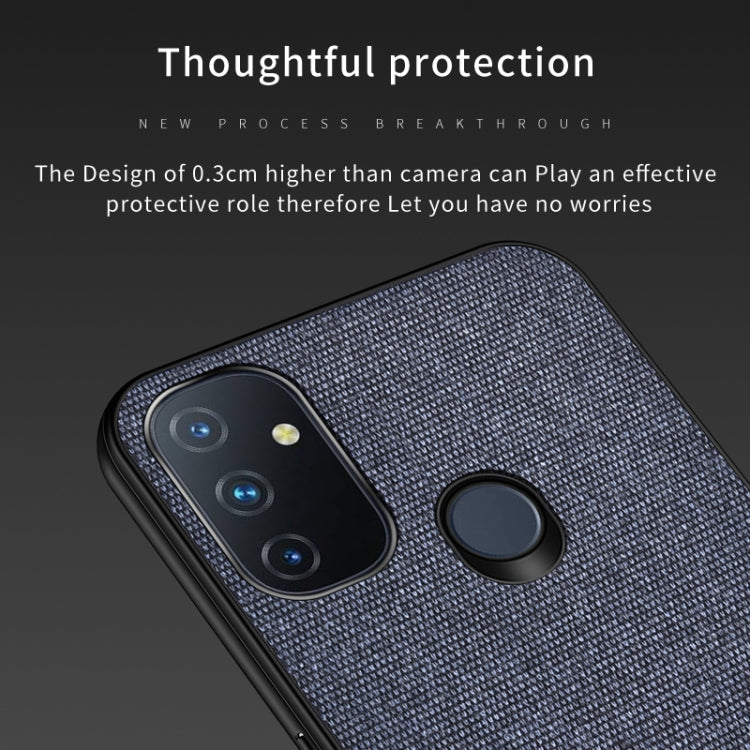 For OnePlus Nord N100 Shockproof Splicing PU + Cloth Protective Case