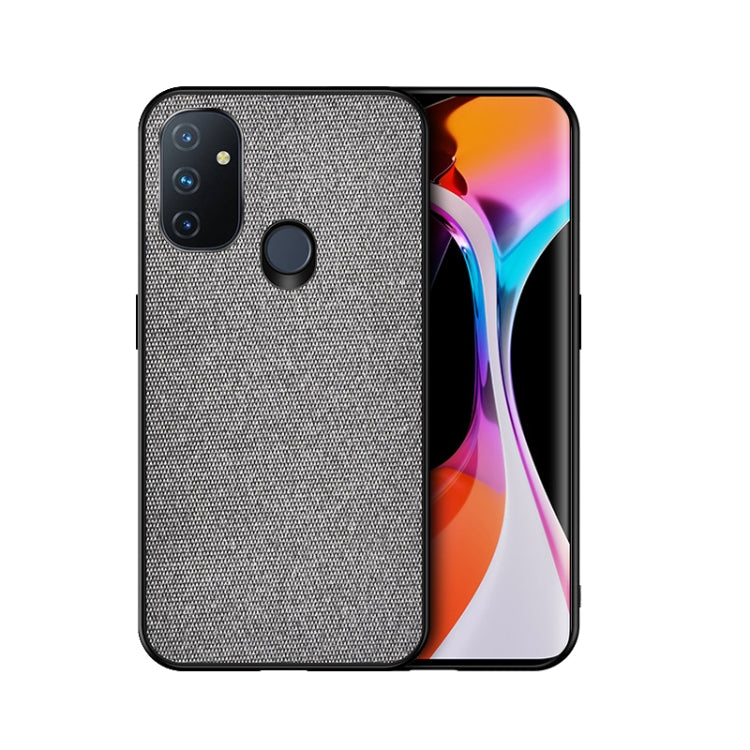 For OnePlus Nord N100 Shockproof Splicing PU + Cloth Protective Case
