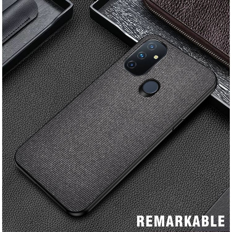 For OnePlus Nord N100 Shockproof Splicing PU + Cloth Protective Case