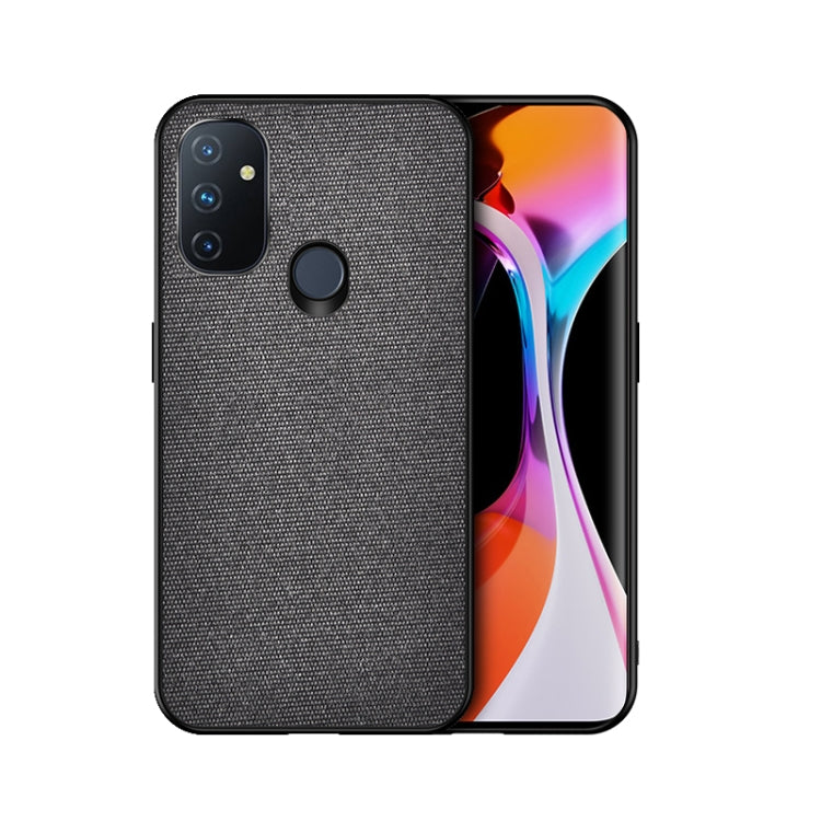 For OnePlus Nord N100 Shockproof Splicing PU + Cloth Protective Case