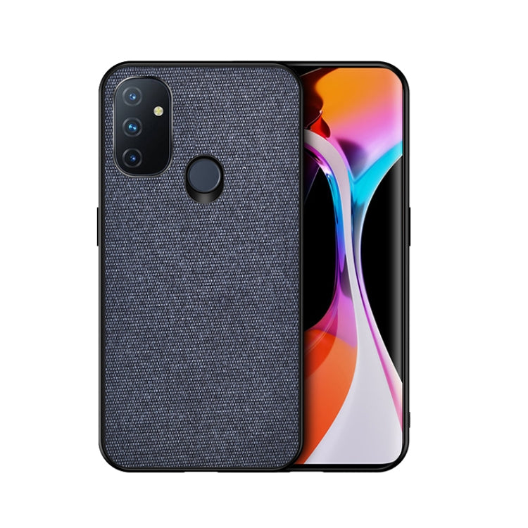 For OnePlus Nord N100 Shockproof Splicing PU + Cloth Protective Case
