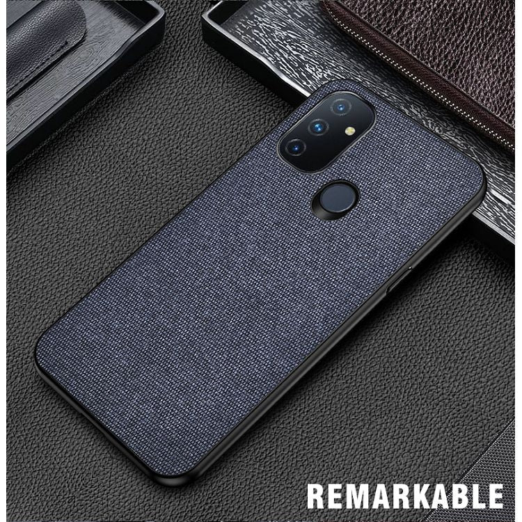 For OnePlus Nord N100 Shockproof Splicing PU + Cloth Protective Case