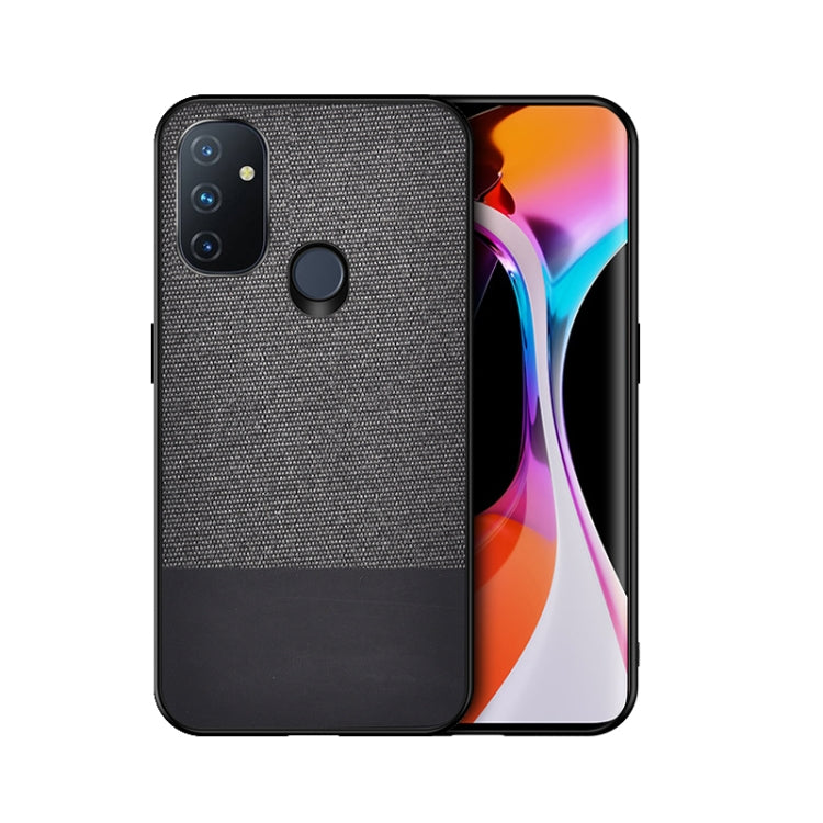 For OnePlus Nord N100 Shockproof Splicing PU + Cloth Protective Case