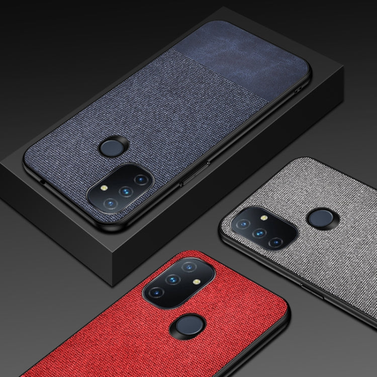 For OnePlus Nord N100 Shockproof Splicing PU + Cloth Protective Case