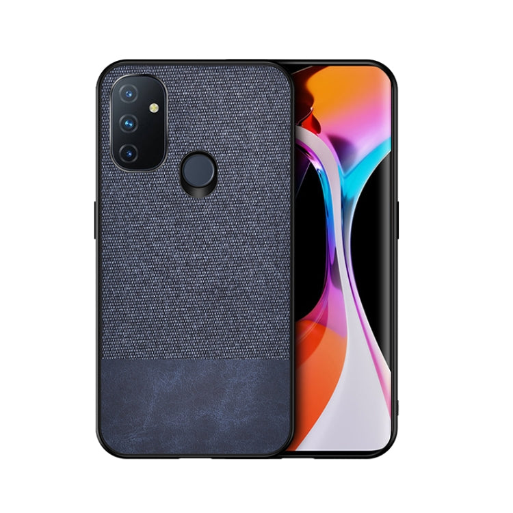 For OnePlus Nord N100 Shockproof Splicing PU + Cloth Protective Case