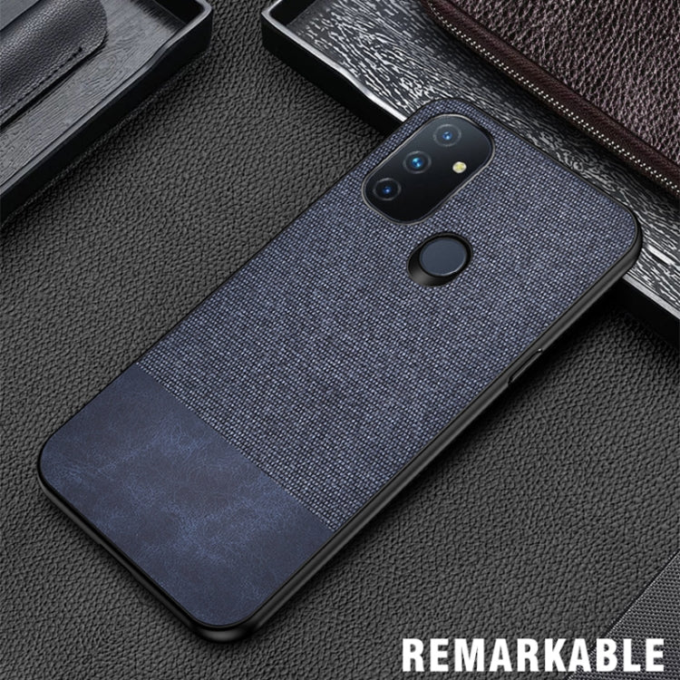 For OnePlus Nord N100 Shockproof Splicing PU + Cloth Protective Case