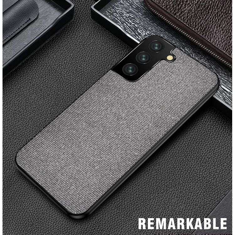 For Samsung Galaxy S21 5G Shockproof Splicing PU + Cloth Protective Case