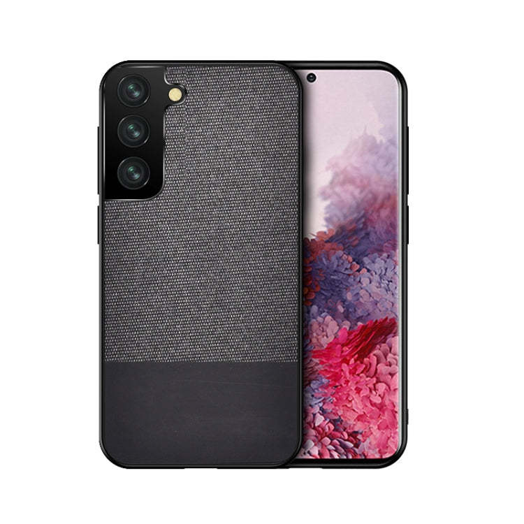 For Samsung Galaxy S21 5G Shockproof Splicing PU + Cloth Protective Case