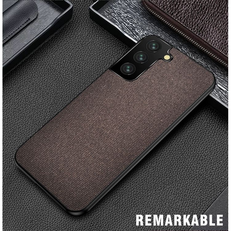 For Samsung Galaxy S21 5G Shockproof Splicing PU + Cloth Protective Case