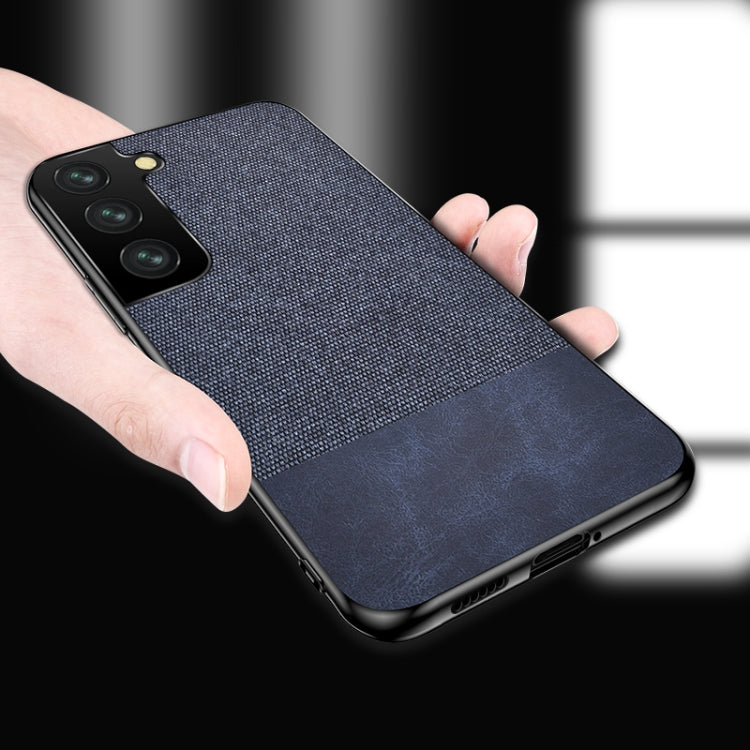 For Samsung Galaxy S21+ 5G Shockproof Splicing PU + Cloth Protective Case