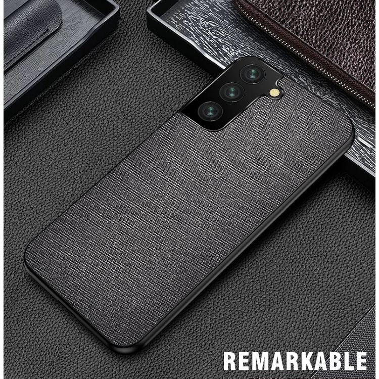 For Samsung Galaxy S21+ 5G Shockproof Splicing PU + Cloth Protective Case
