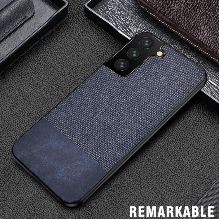 For Samsung Galaxy S21+ 5G Shockproof Splicing PU + Cloth Protective Case