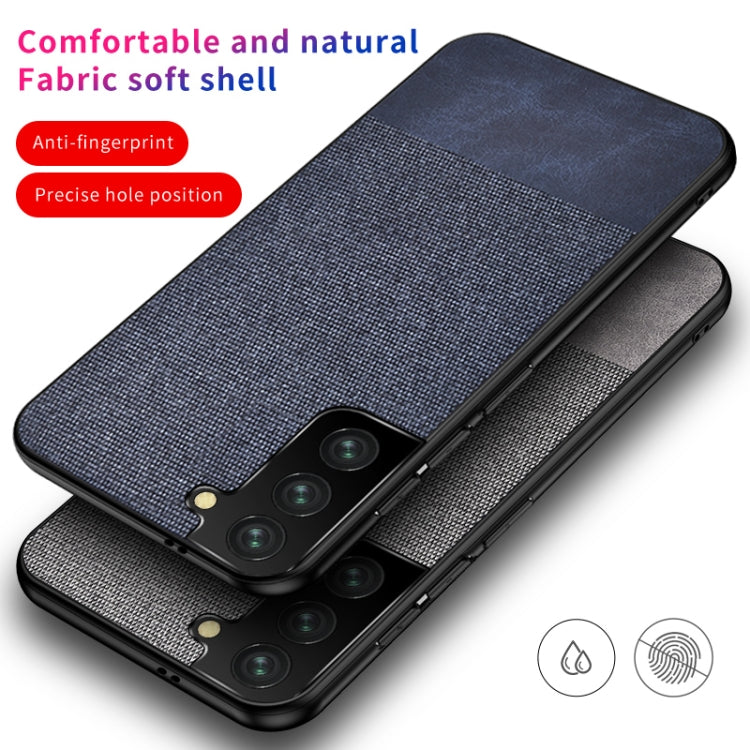 For Samsung Galaxy S21 Ultra 5G Shockproof Splicing PU + Cloth Protective Case