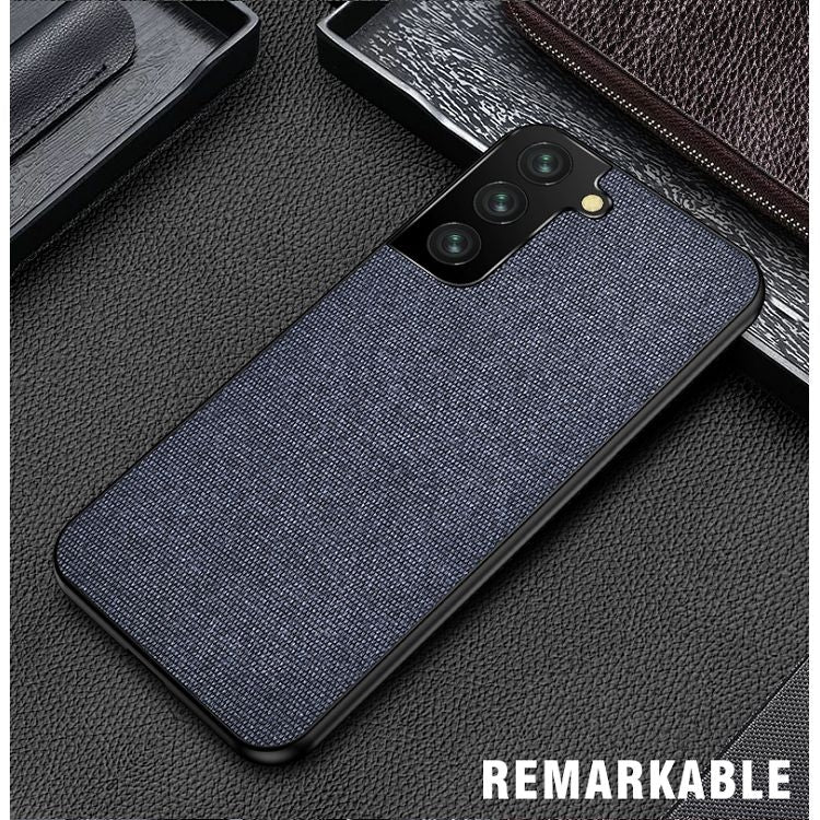 For Samsung Galaxy S21 Ultra 5G Shockproof Splicing PU + Cloth Protective Case