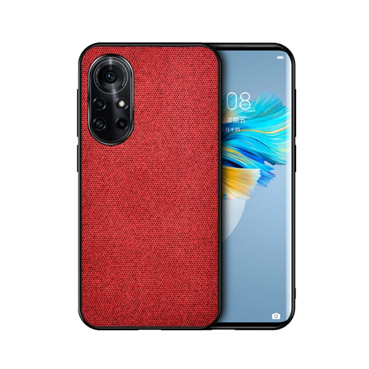For Huawei Nova 8 Pro 5G Shockproof Splicing PU + Cloth Protective Case