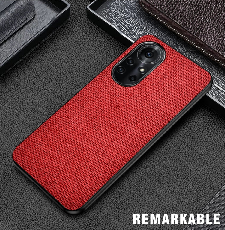 For Huawei Nova 8 Pro 5G Shockproof Splicing PU + Cloth Protective Case