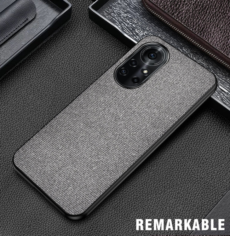 For Huawei Nova 8 Pro 5G Shockproof Splicing PU + Cloth Protective Case